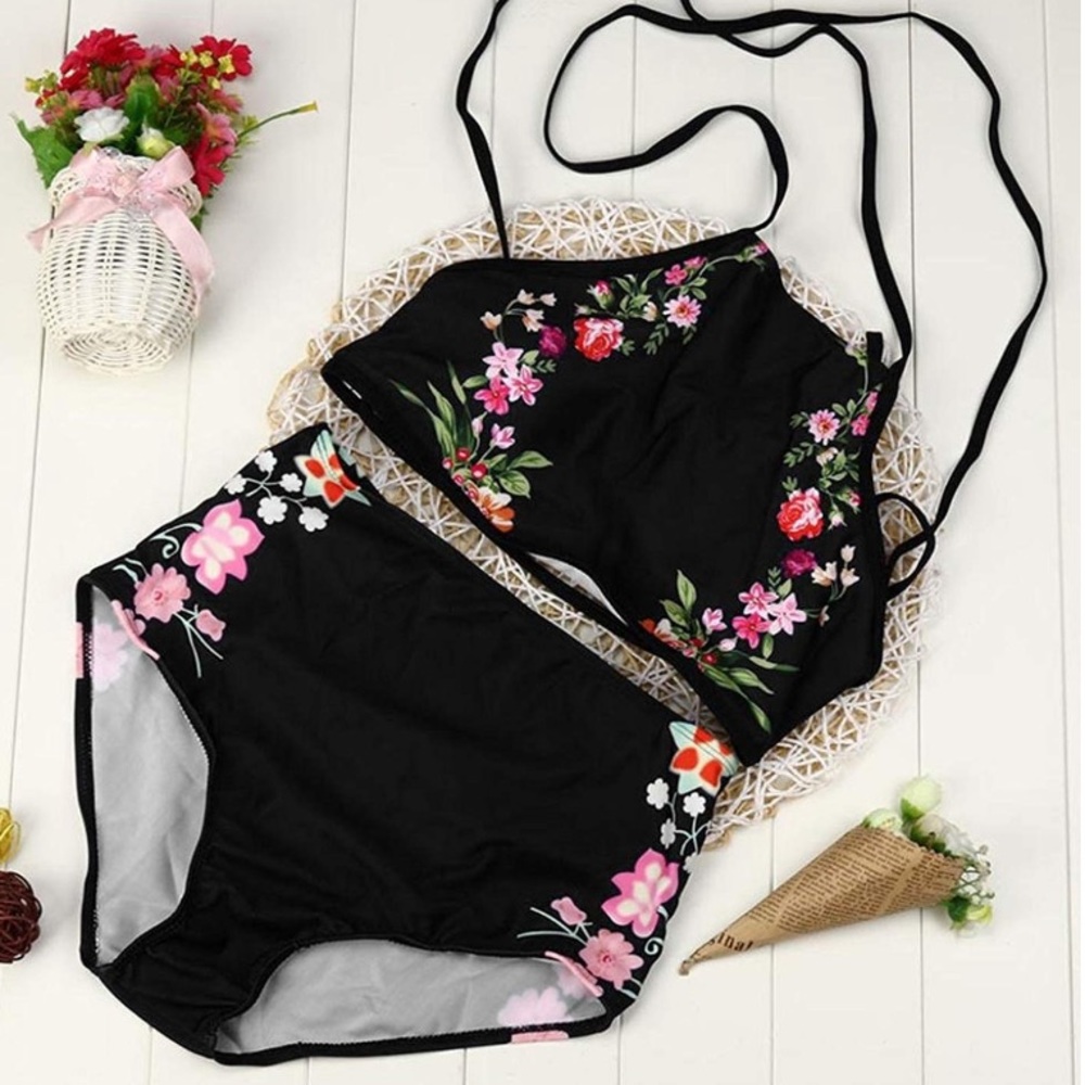 Women Bikini Set High Waist Padded Swimsuit